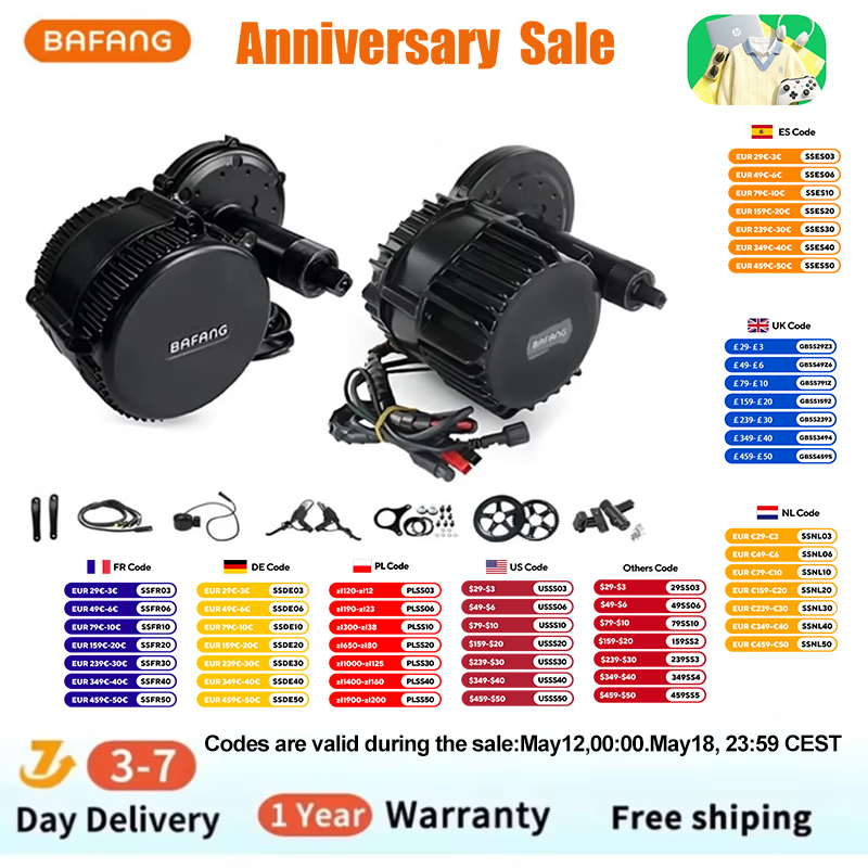 Bafang bbshd 1000w 52v 48v 68m - Mid Drive Conversion Kit 1000W avaliação e preço